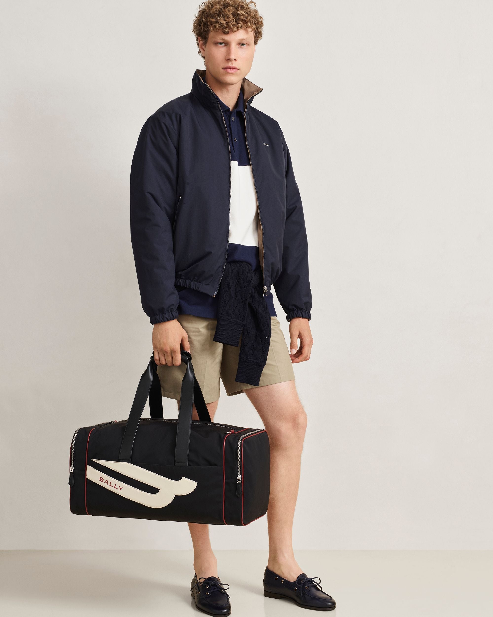 Bally Global - Bolsa de lona Competition en nailon negro - Negro