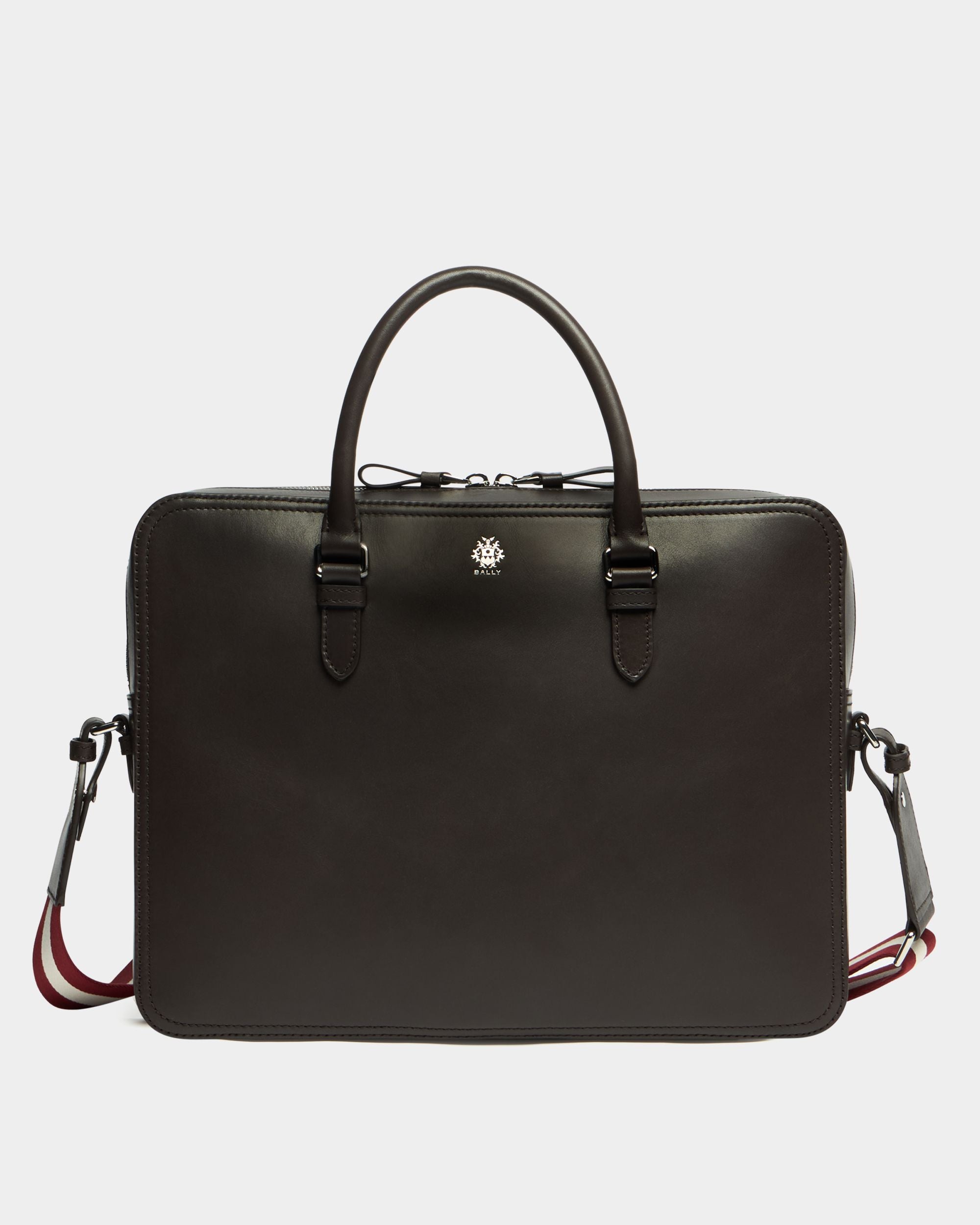 Bally Global - Ray Briefcase in Chocolate Leather - Brown