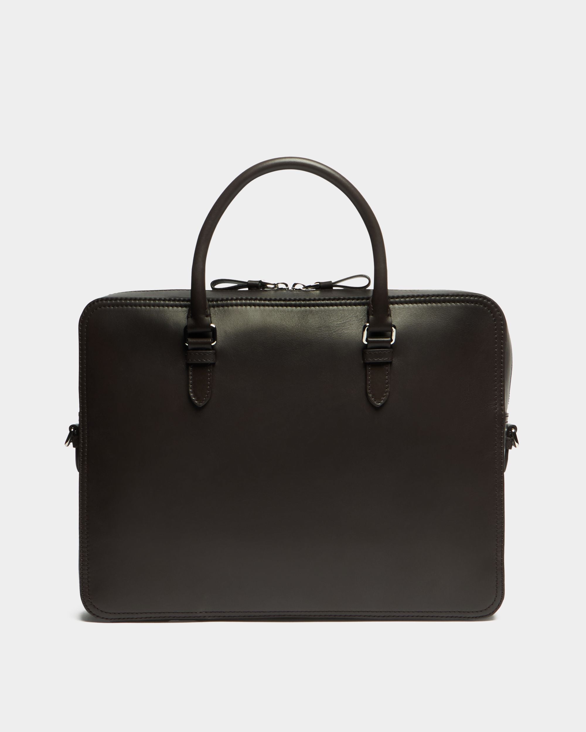 Bally Global - Ray Briefcase in Chocolate Leather - Brown