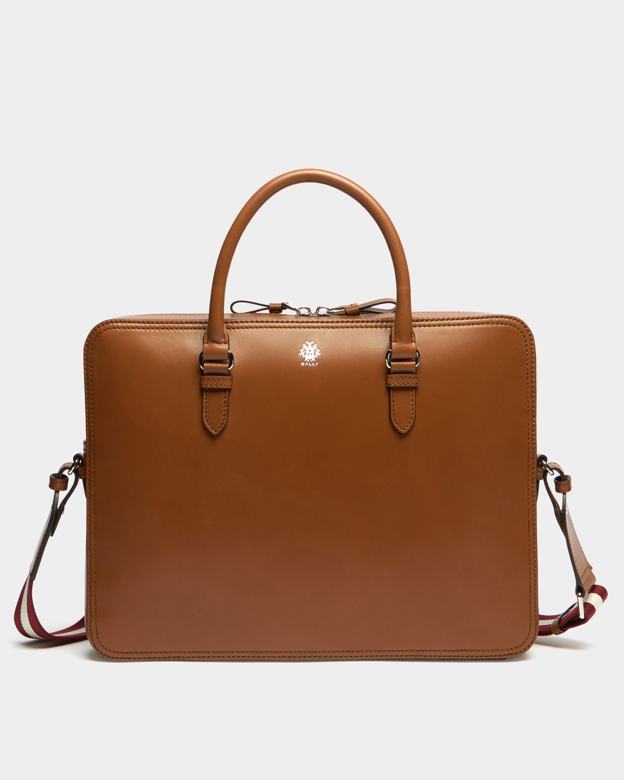 Bally Global - Ray Aktentasche aus Leder in Amber Brown - Brown