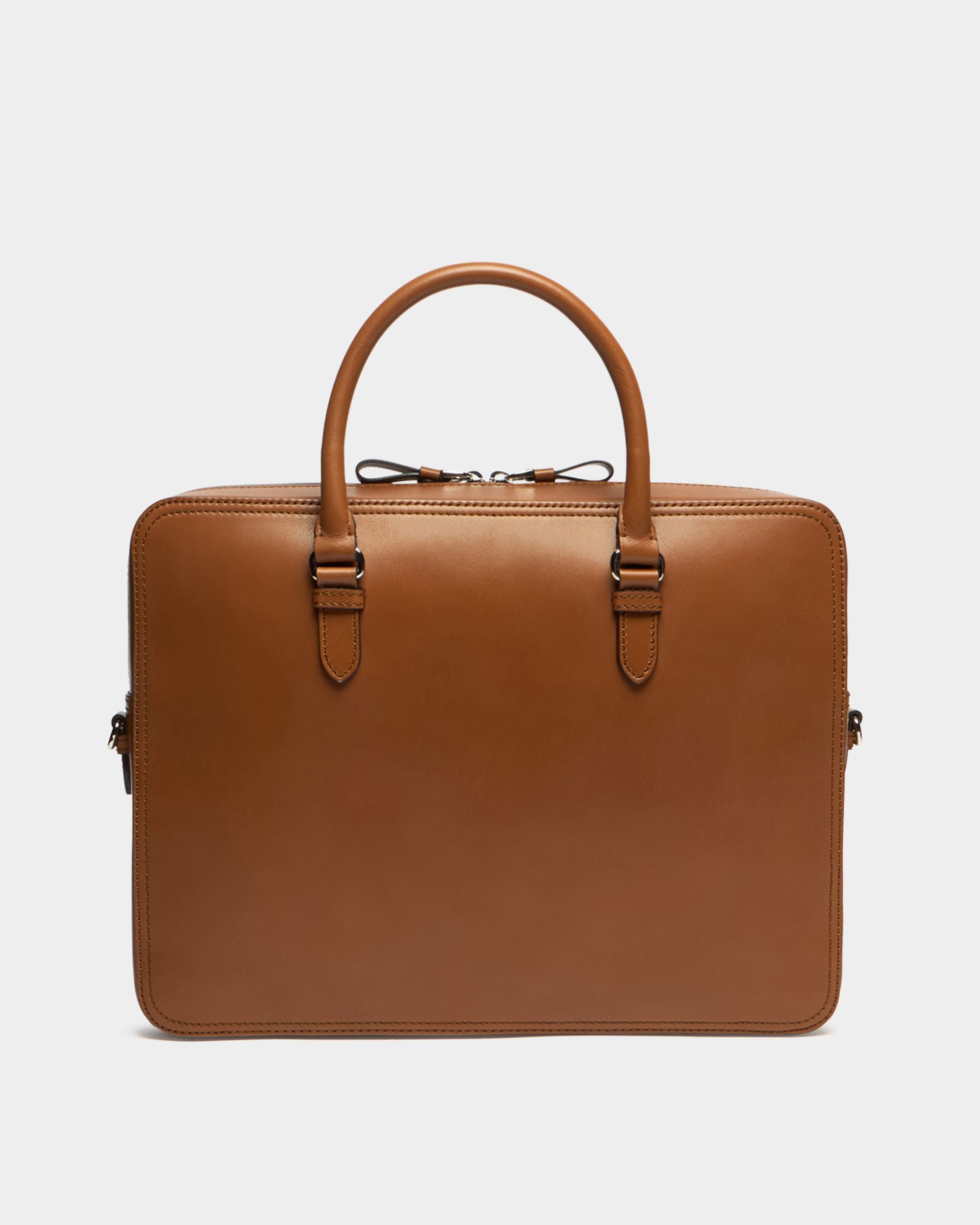 Bally Global - Ray Aktentasche aus Leder in Amber Brown - Brown