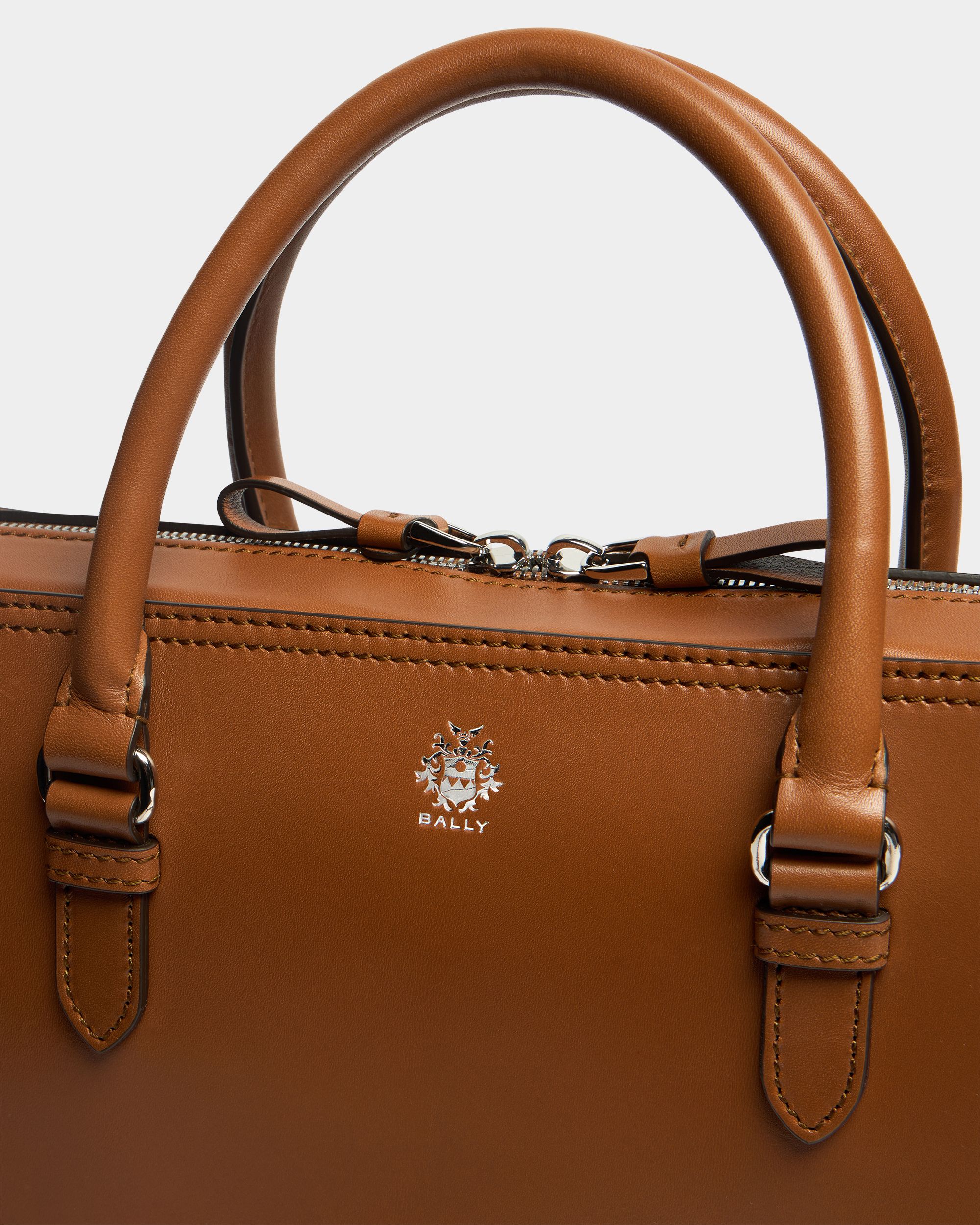 Bally Global - Ray Aktentasche aus Leder in Amber Brown - Brown