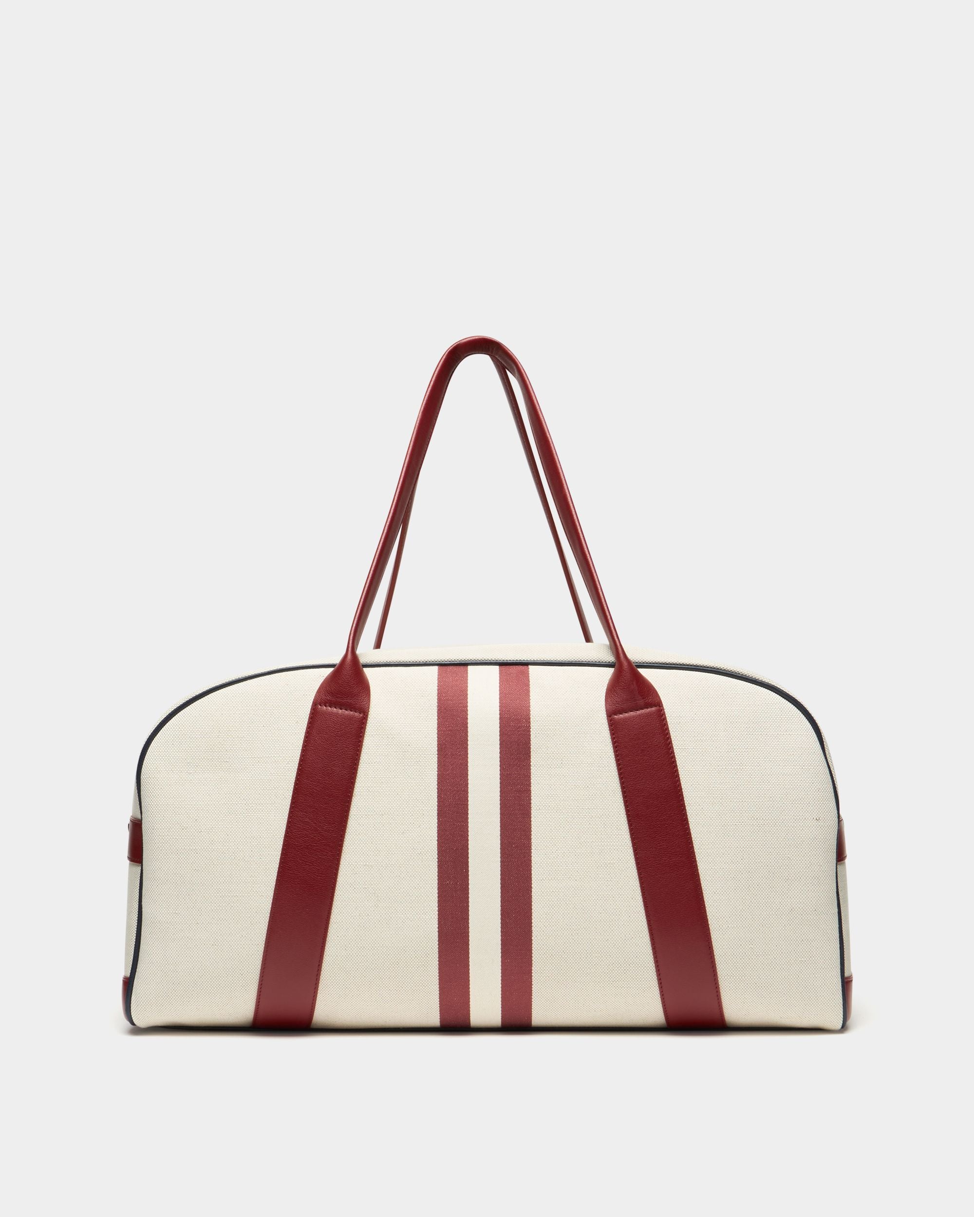 Bally Global - Sac de sport de la collection Tennis en toile de coton naturelle et cuir - Beige