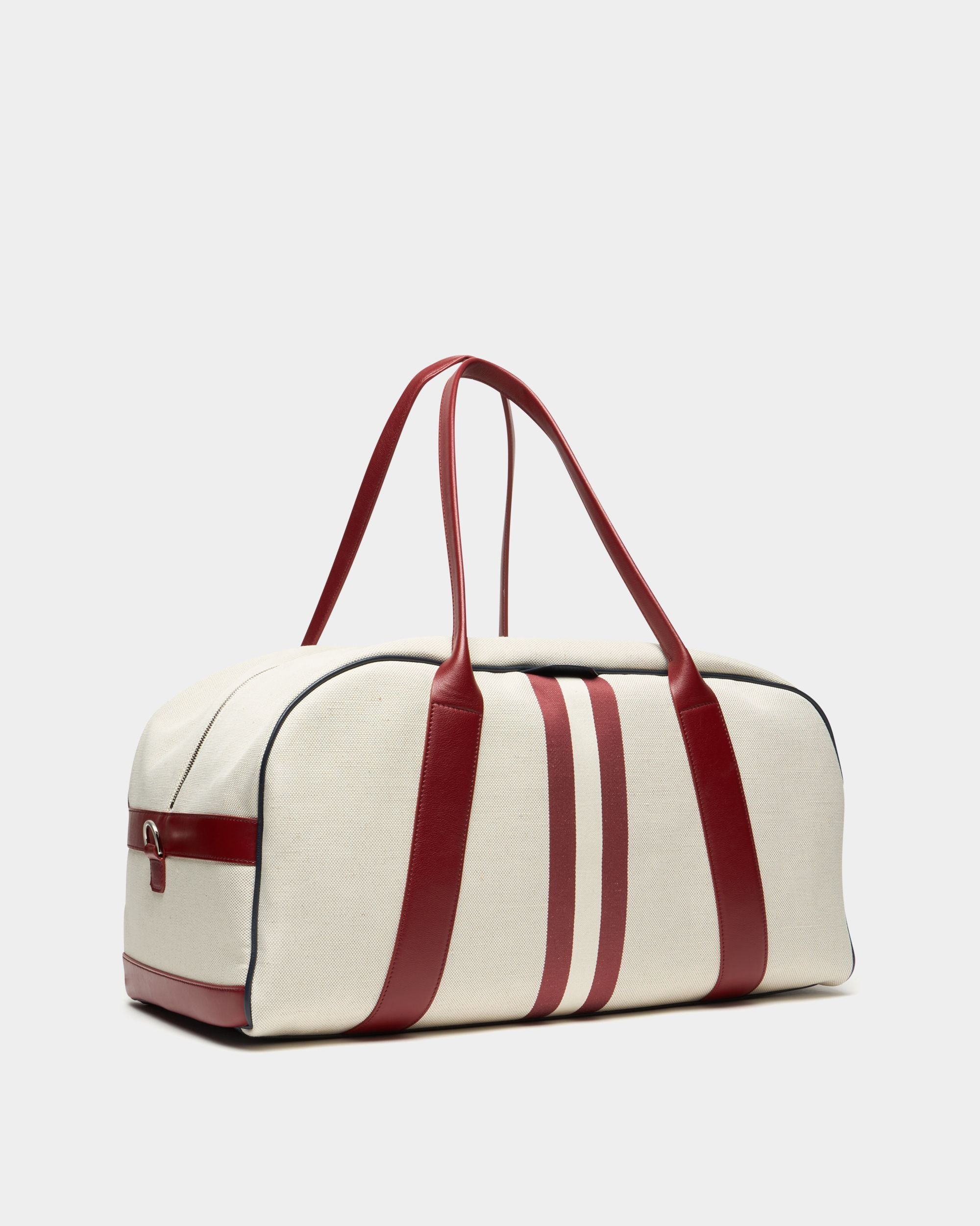 Bally Global - Sac de sport de la collection Tennis en toile de coton naturelle et cuir - Beige