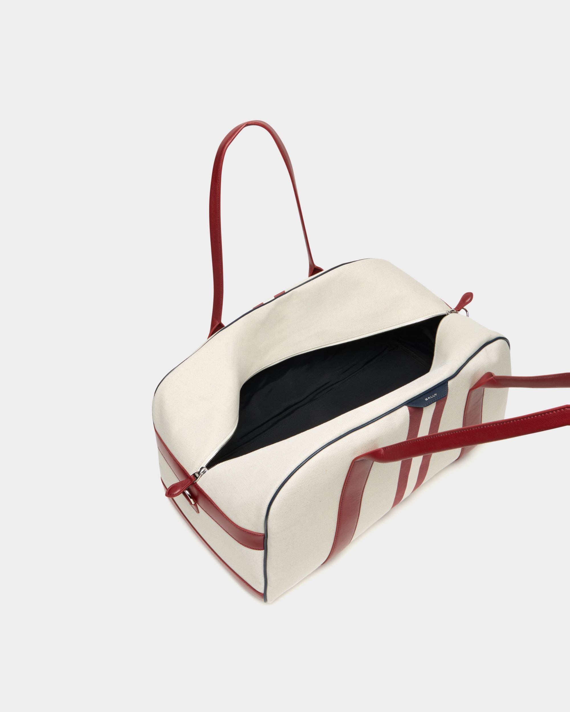 Bally Global - Sac de sport de la collection Tennis en toile de coton naturelle et cuir - Beige