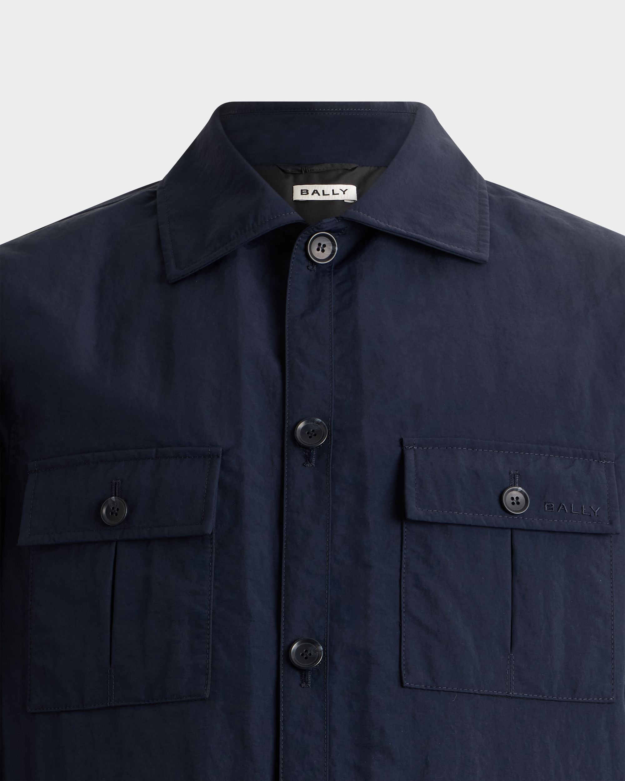 Bally Global - Sobrecamisa de nailon Navy Blue - Azul