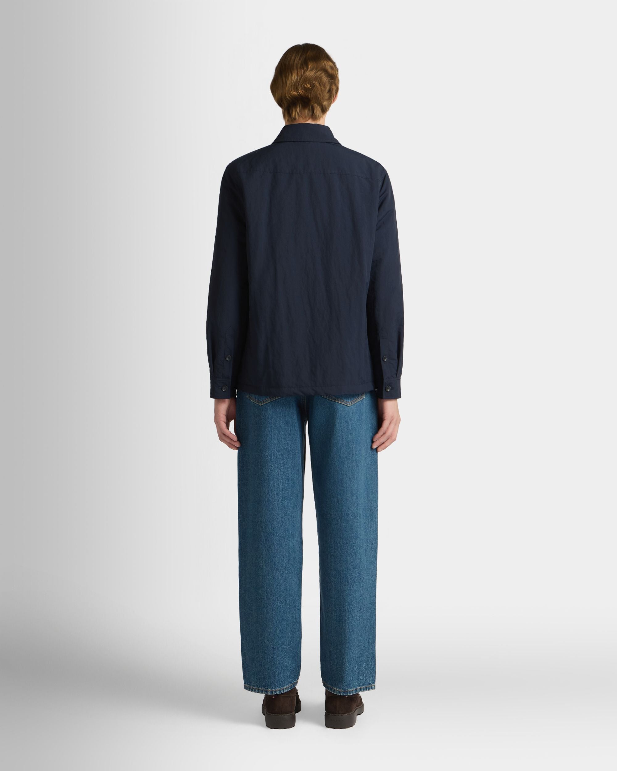 Bally Global - Sobrecamisa de nailon Navy Blue - Azul