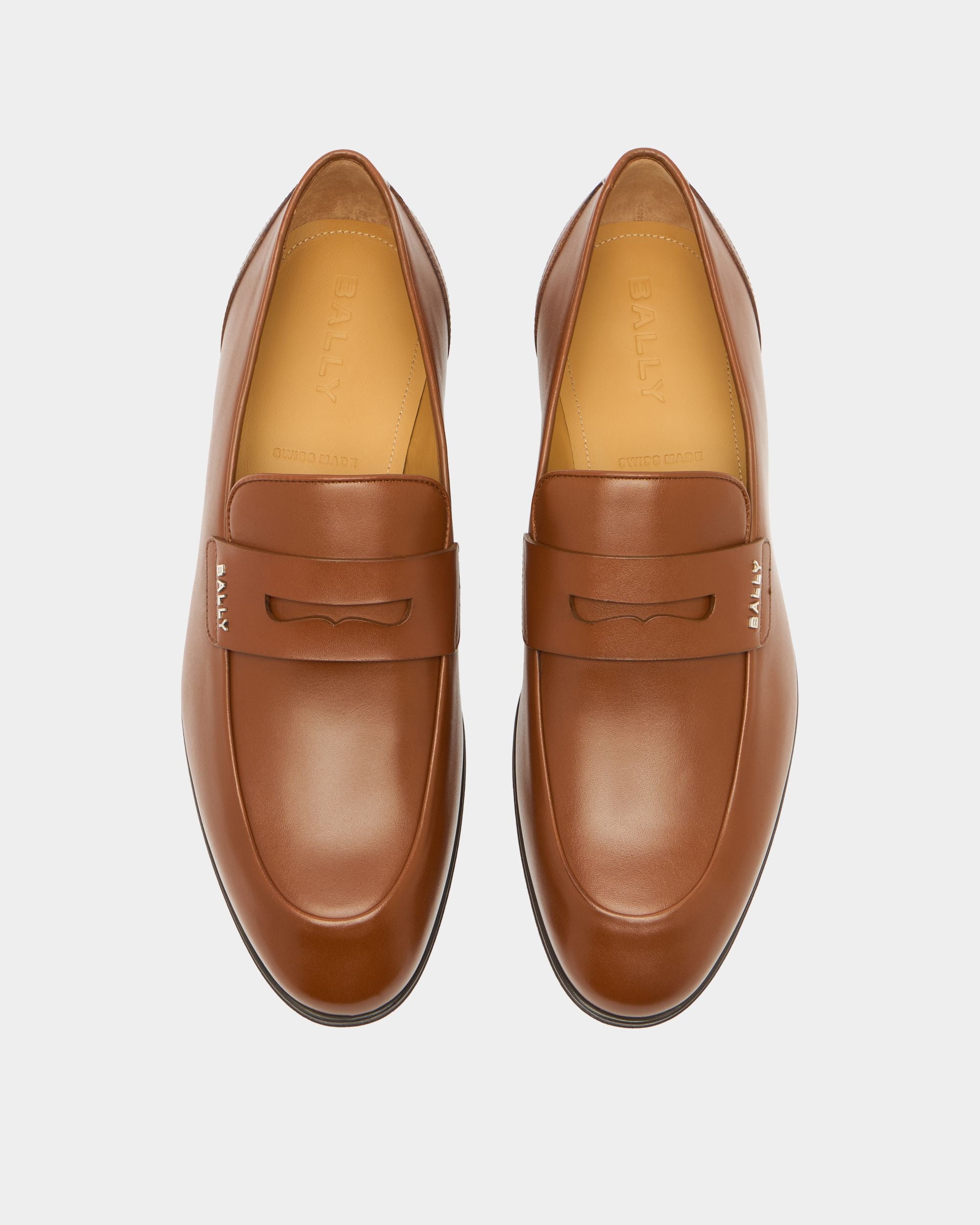 Bally Global - Regent Loafer in Amber Brown Leather - Brown