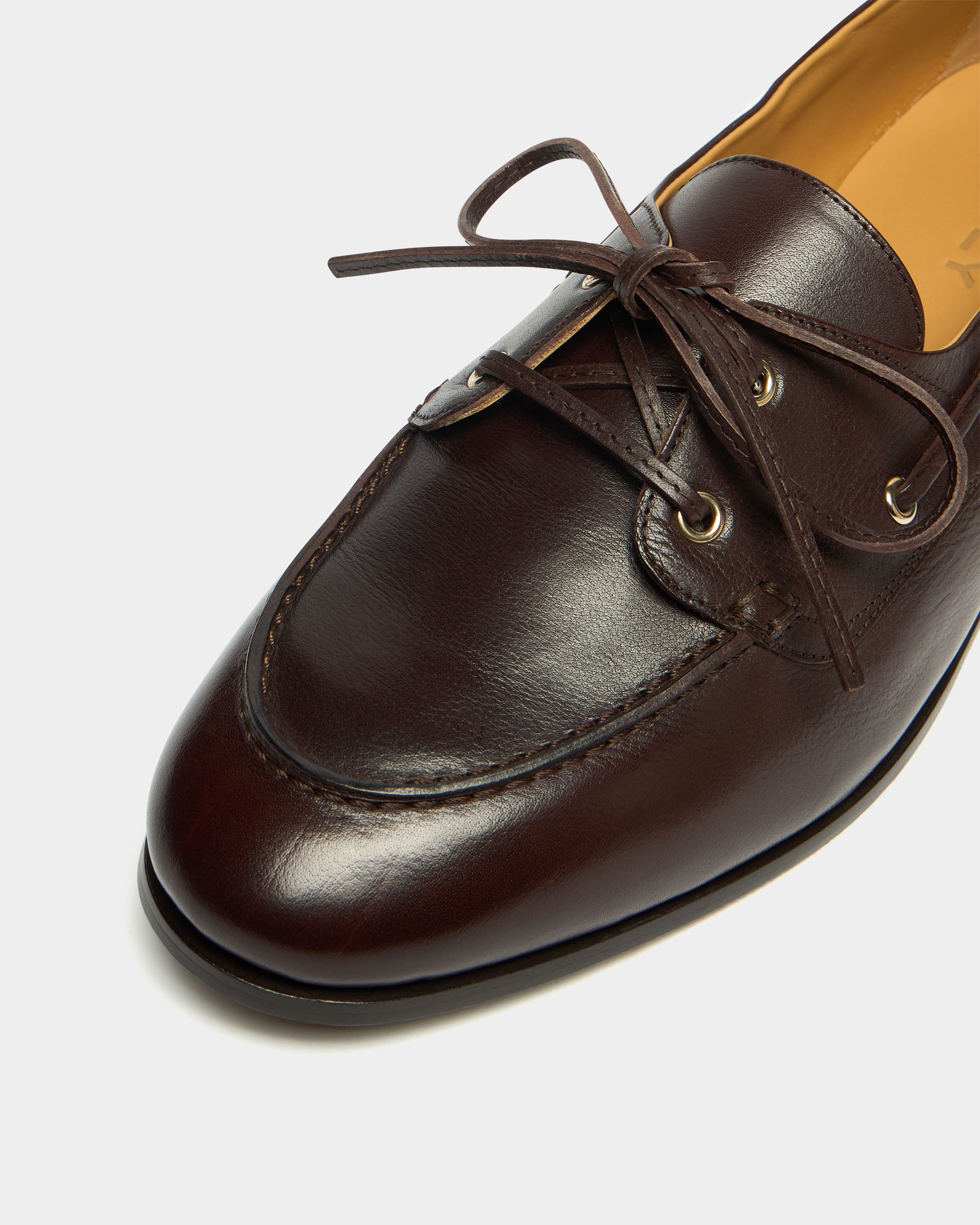 Bally Global - Mocasín Plume de piel Ebano - Marrón