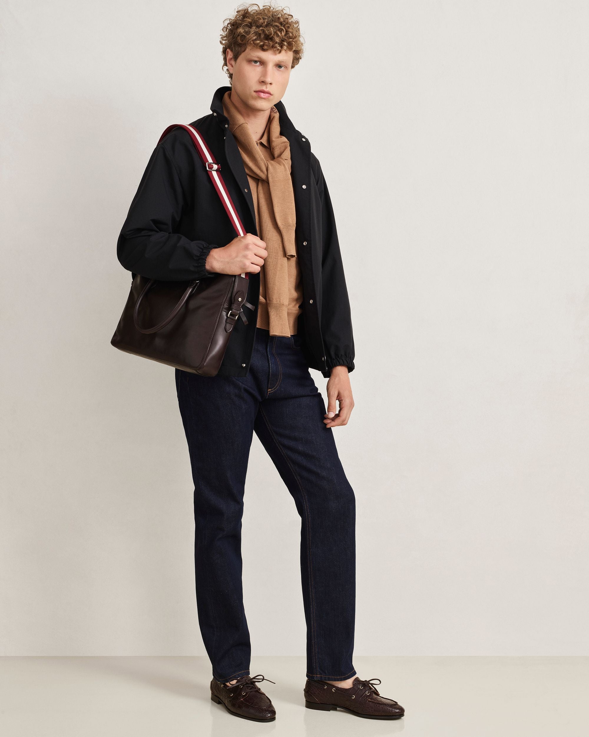 Bally Global - Mocasín Plume de piel Ebano - Marrón