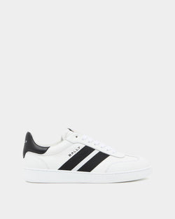 Retro Crest Sneaker in White Leather