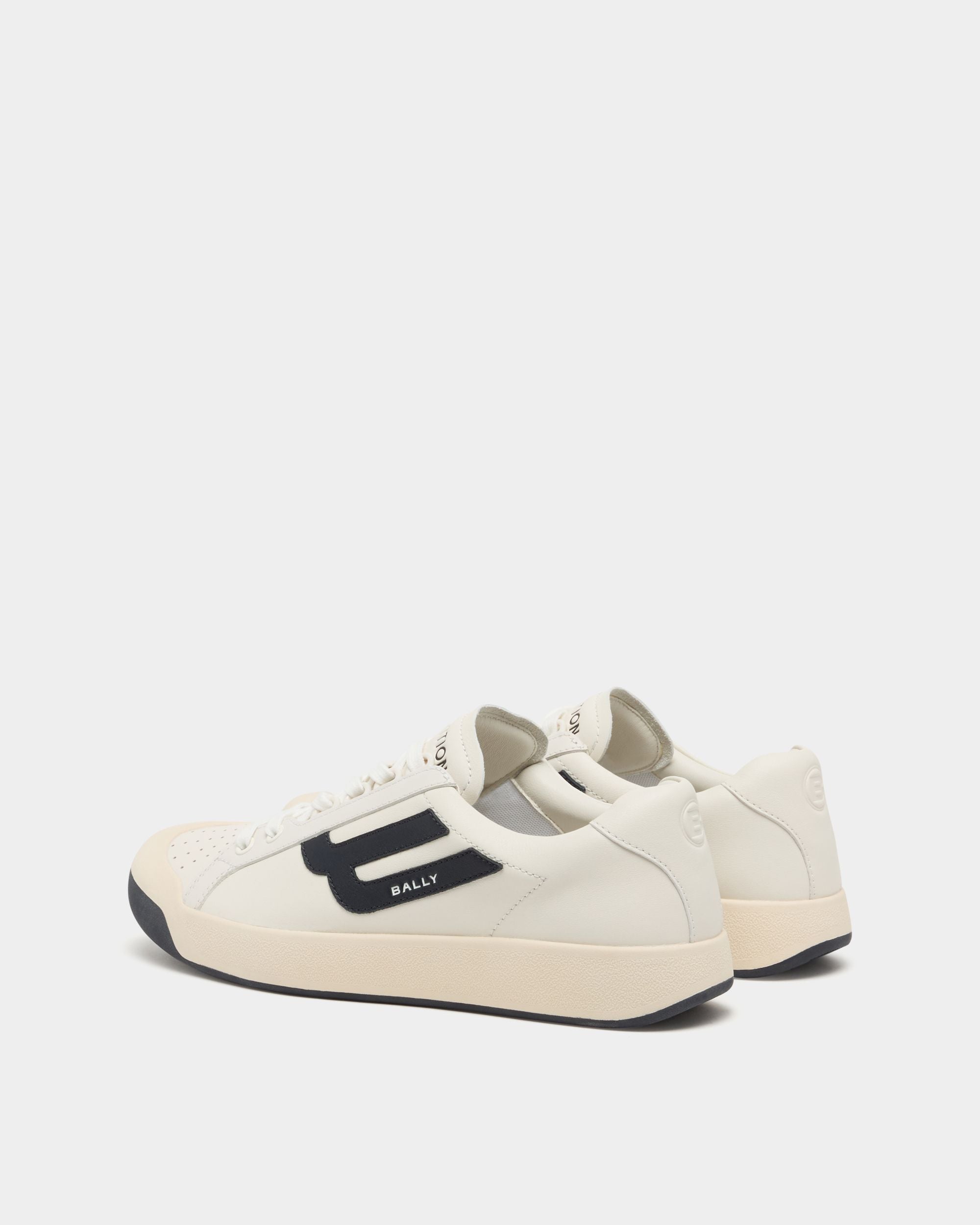 Bally Global - Competition Sneaker in White and Black Leather - White