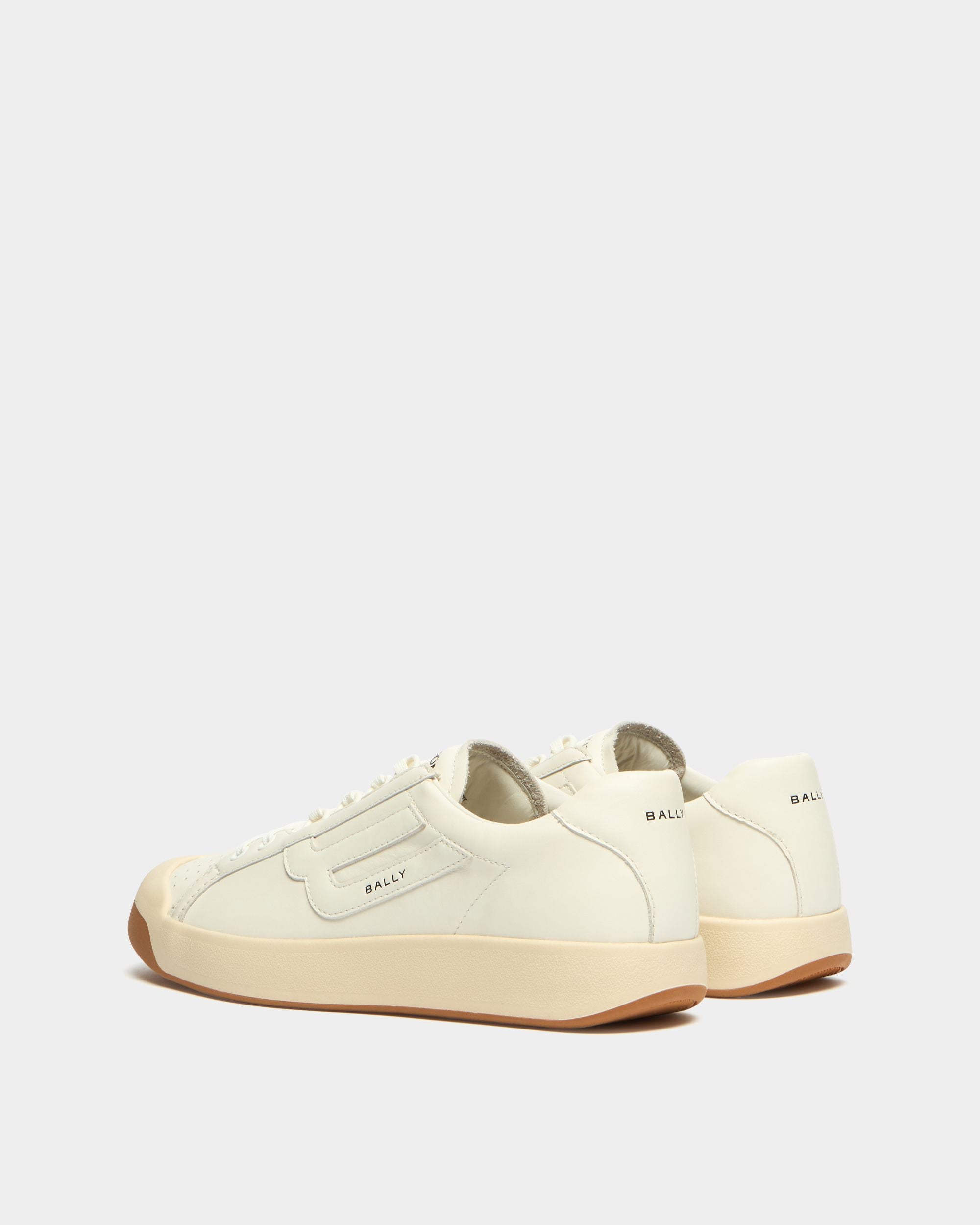 Bally Global - Sneakers Competition en cuir blanc - Blanc