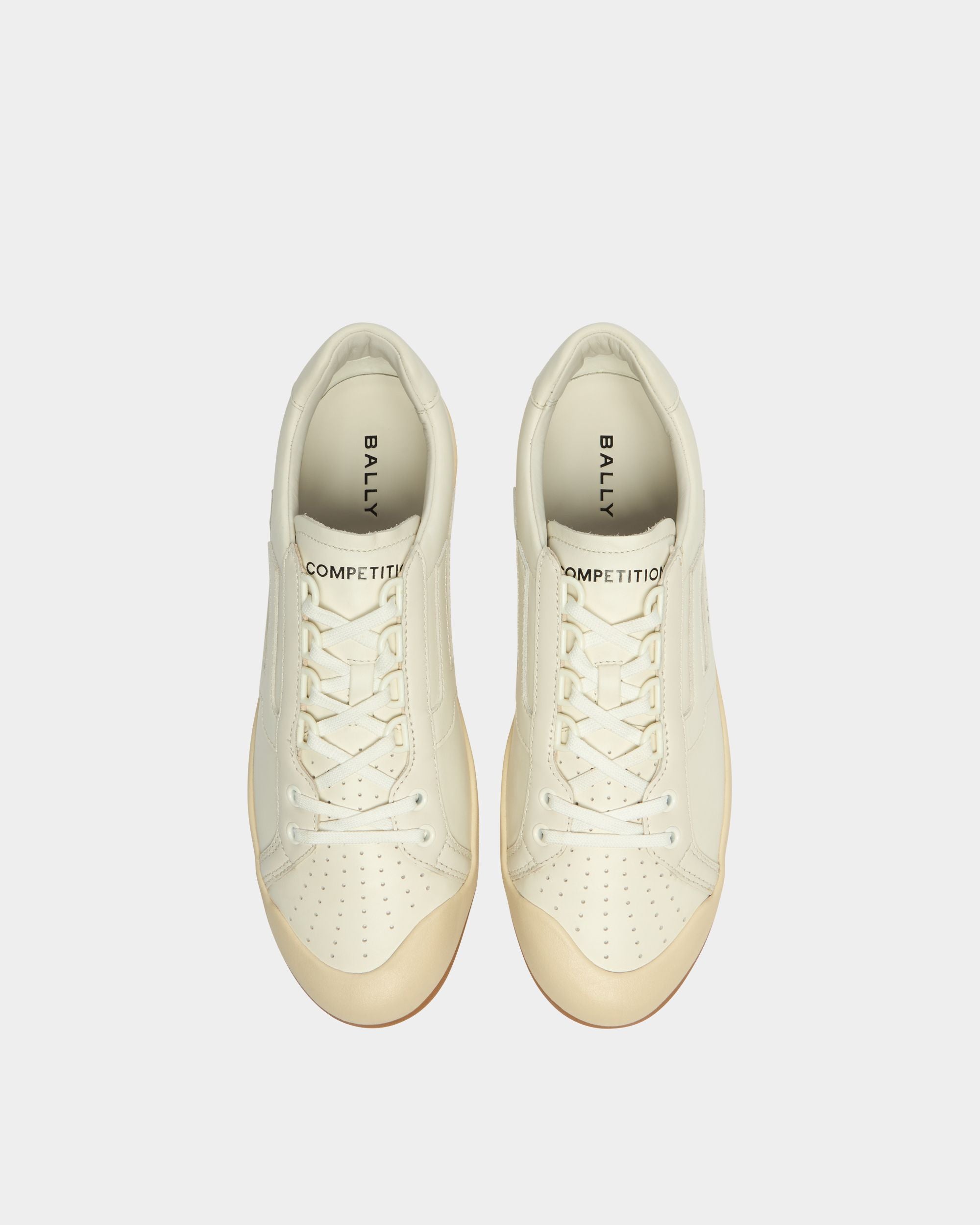 Bally Global - Sneakers Competition en cuir blanc - Blanc