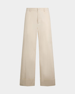 Tennis Pants in Ivory Cotton