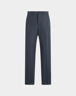 Pantaloni Chino In Cotone Blu Navy
