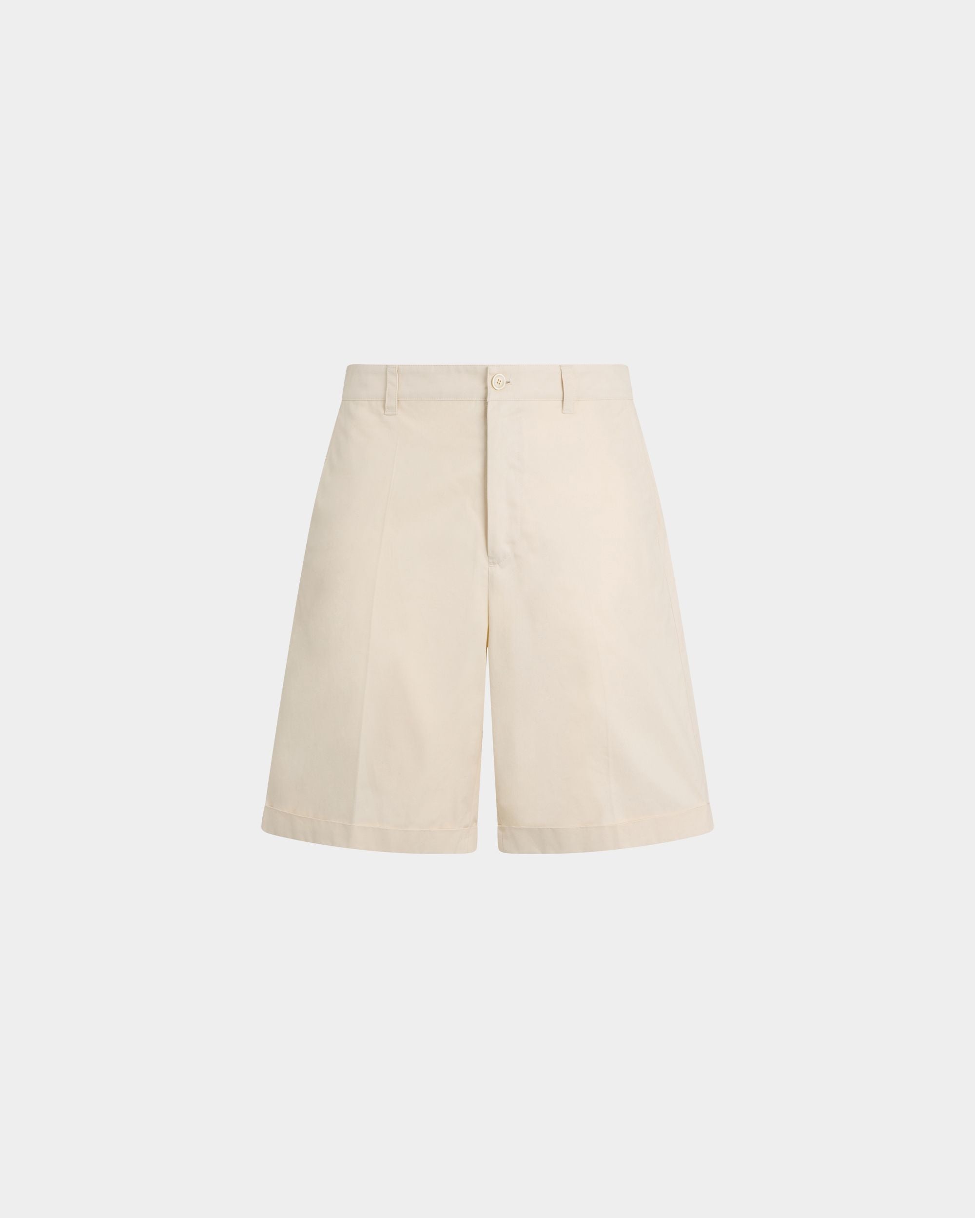 Bally Global - Short de la collection Tennis en coton ivoire - Blanc