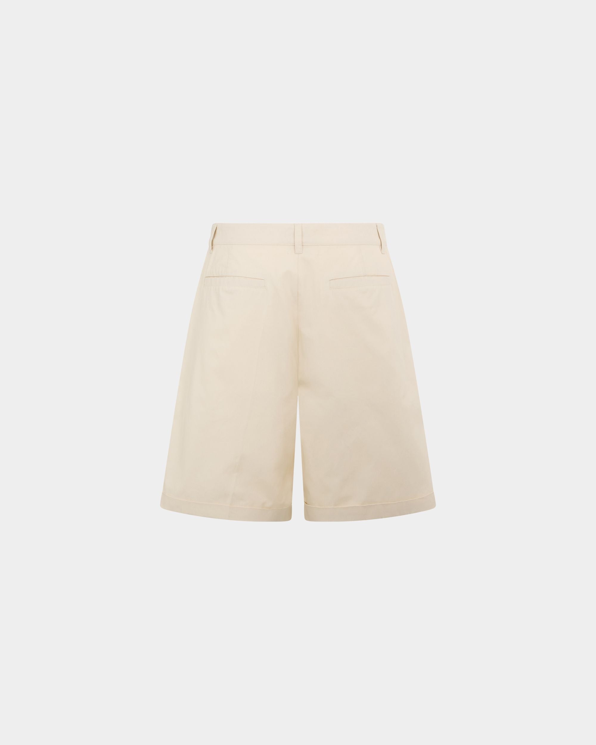 Bally Global - Short de la collection Tennis en coton ivoire - Blanc