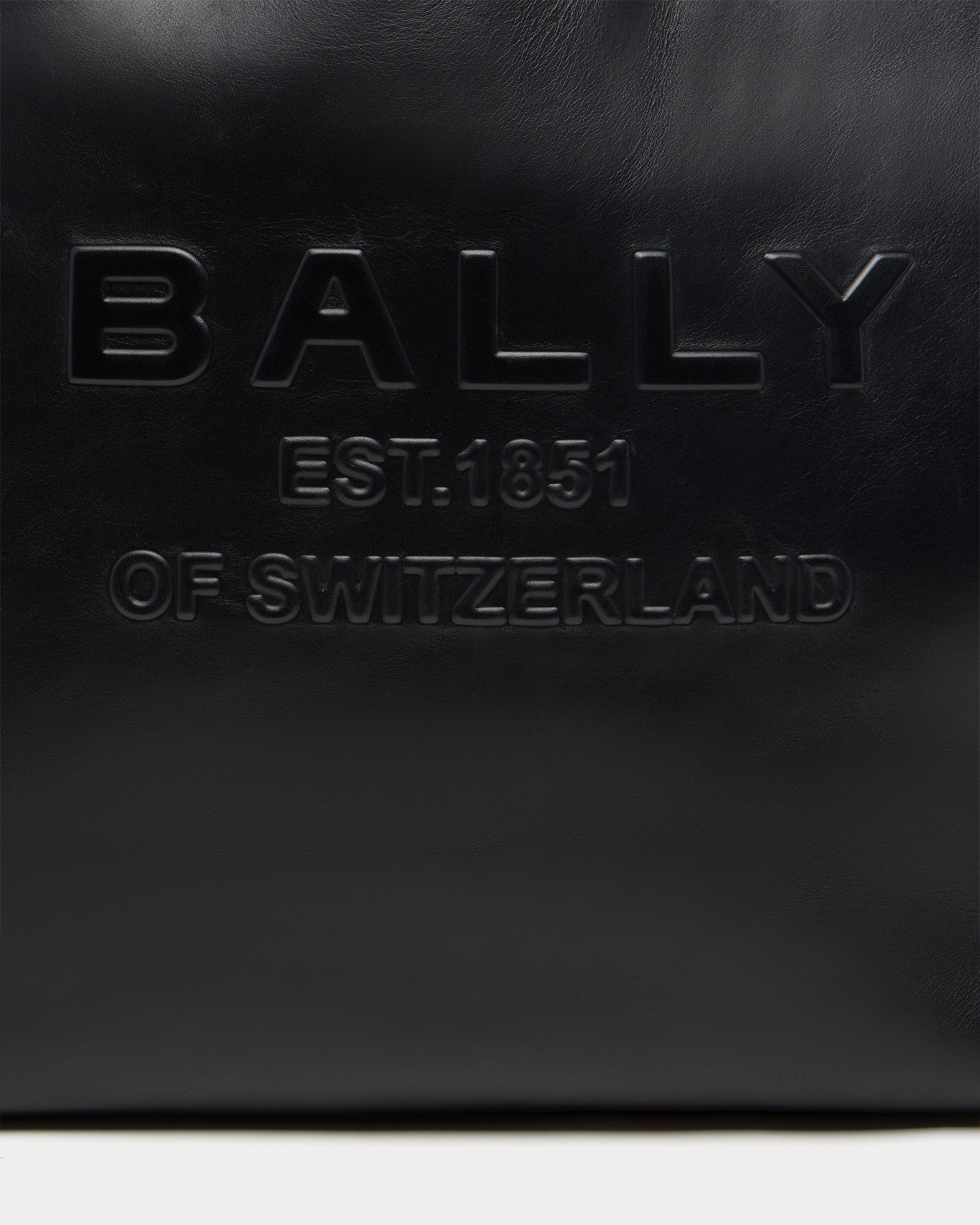 Bally Global - Sac cabas Easy Bally en cuir noir - Noir