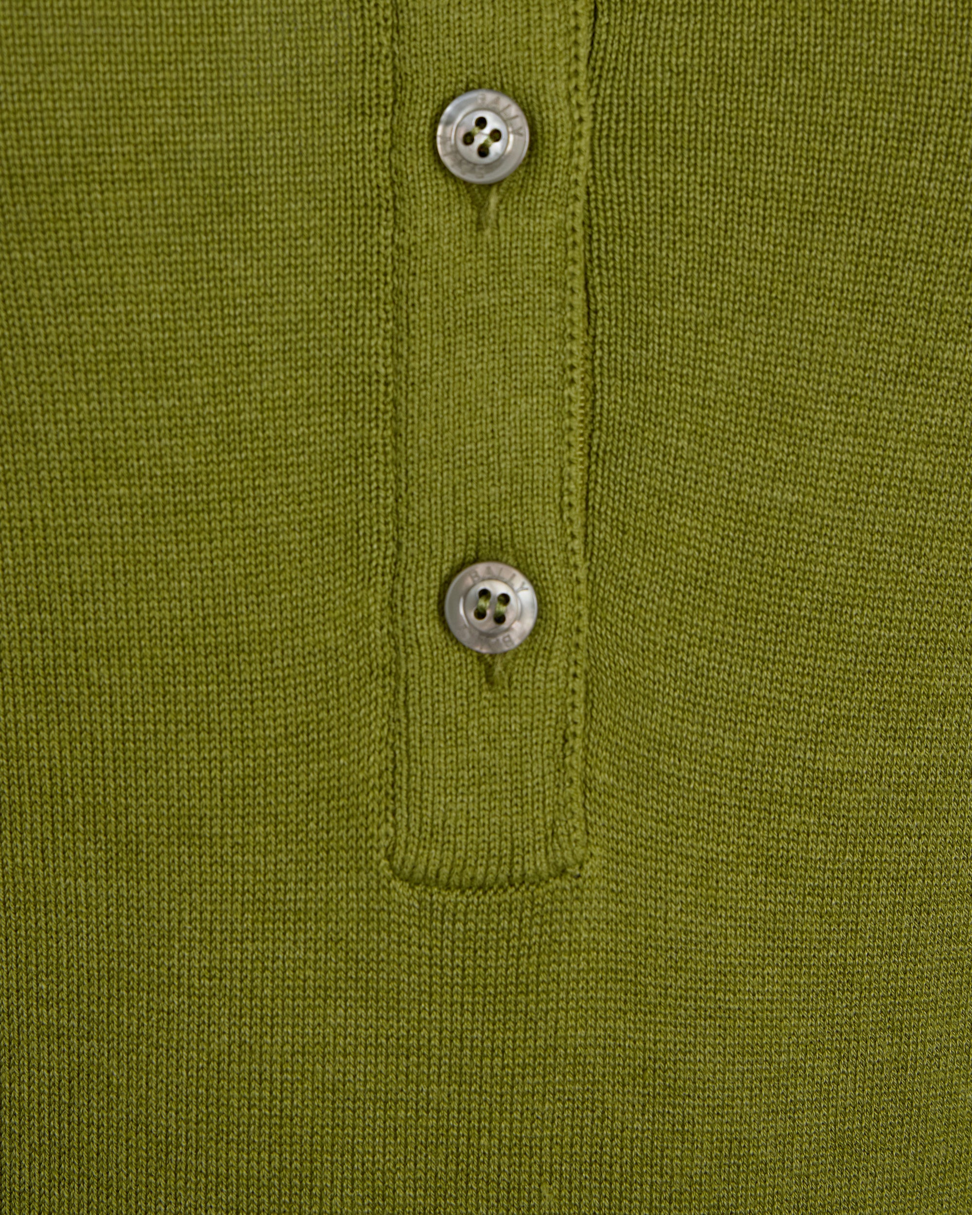Bally Global - Polo Shirt in Matcha Green Cotton And Silk - Green