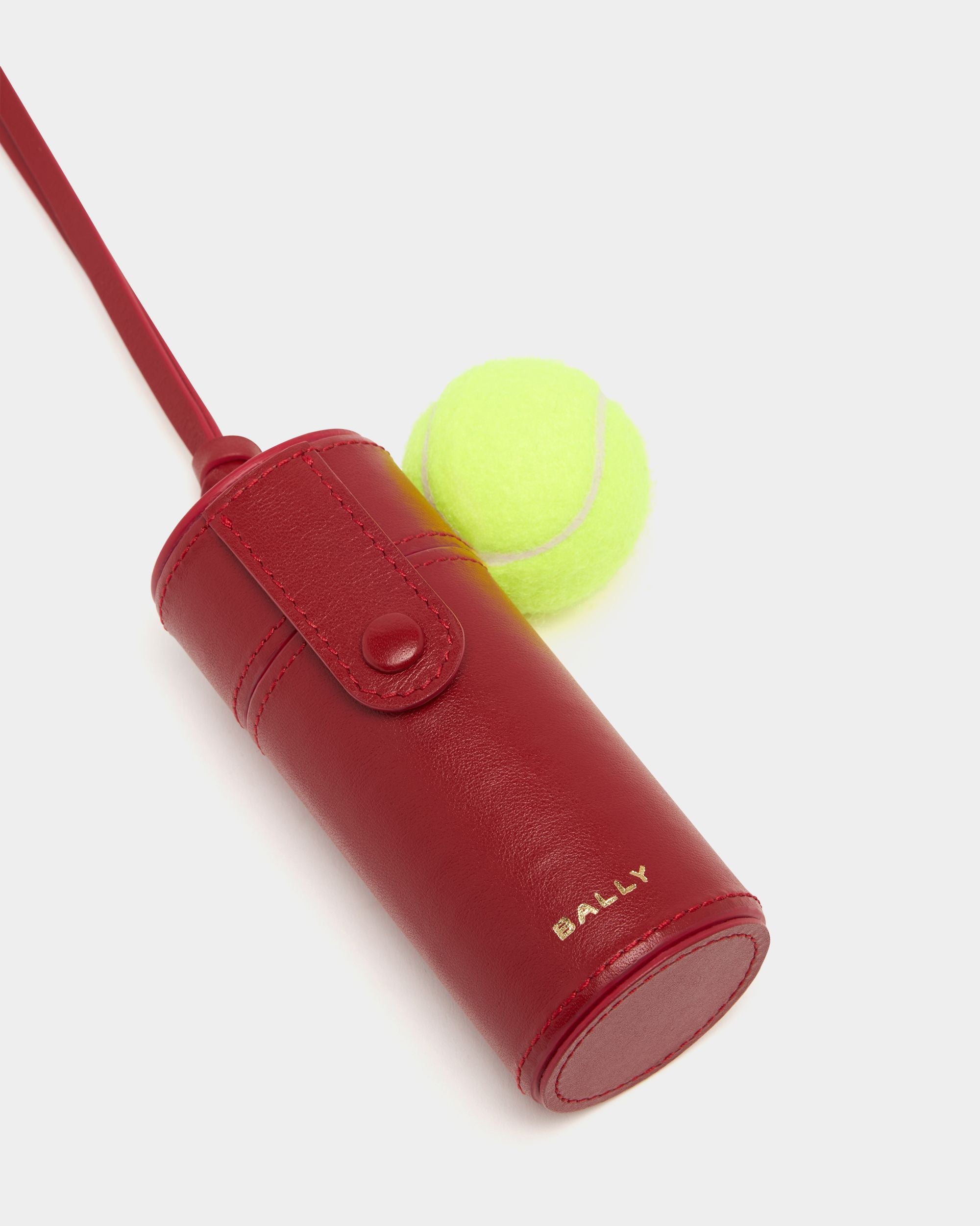 Bally Global - Tennis Lipstick Case in Red Leather - Red