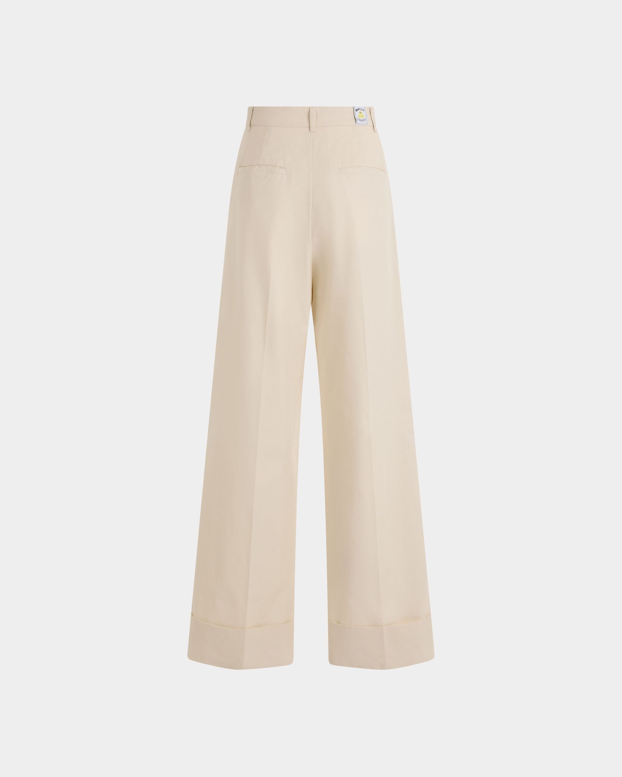 Bally Global - Pantalon de la collection Tennis en coton ivoire - Blanc