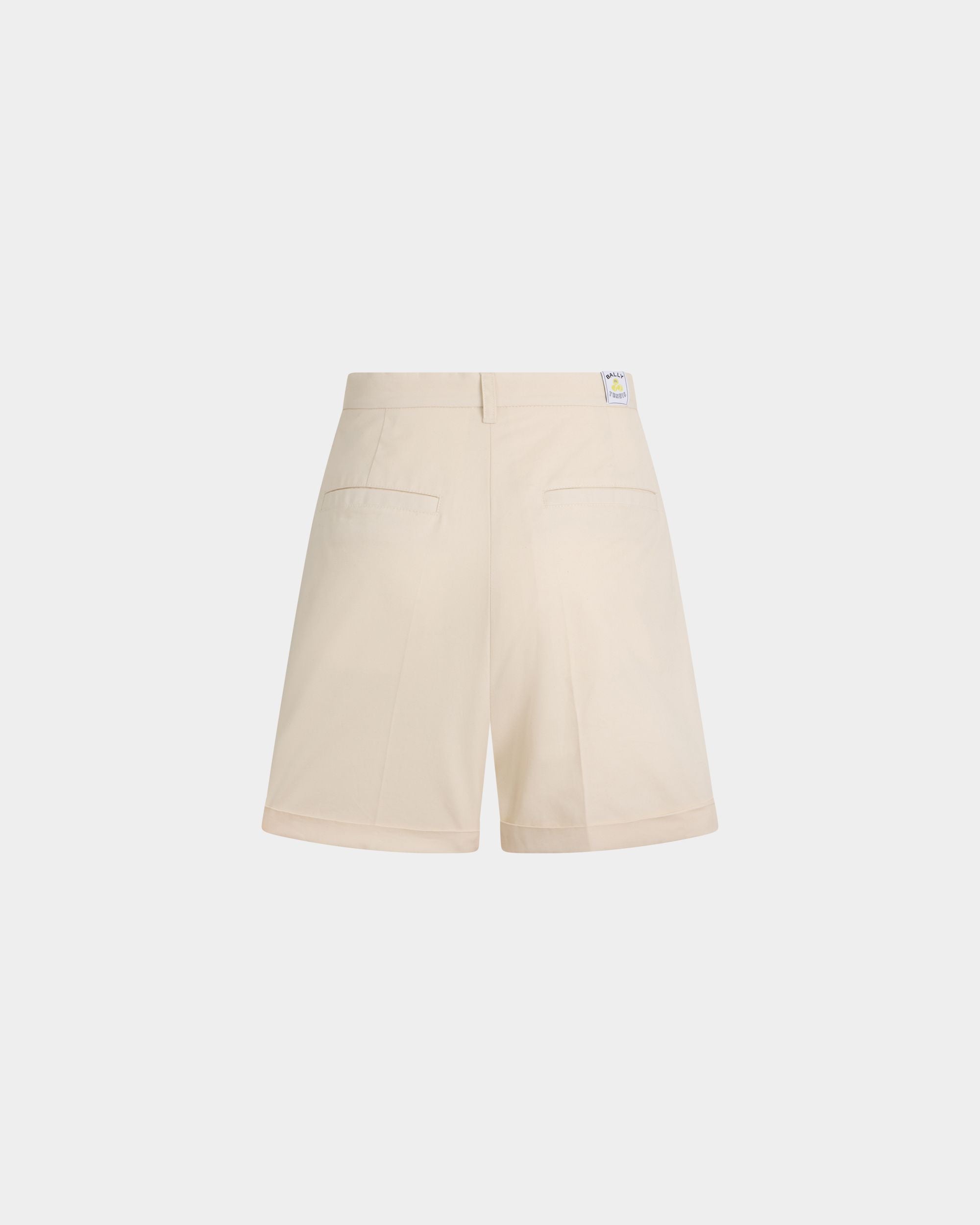 Bally Global - Pantalones cortos de la colección Tennis de algodón marfil - Blanco