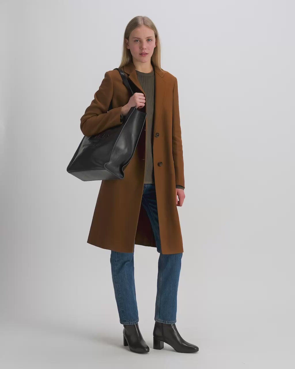 Bally Global - Sac cabas Easy Bally en cuir noir - Noir