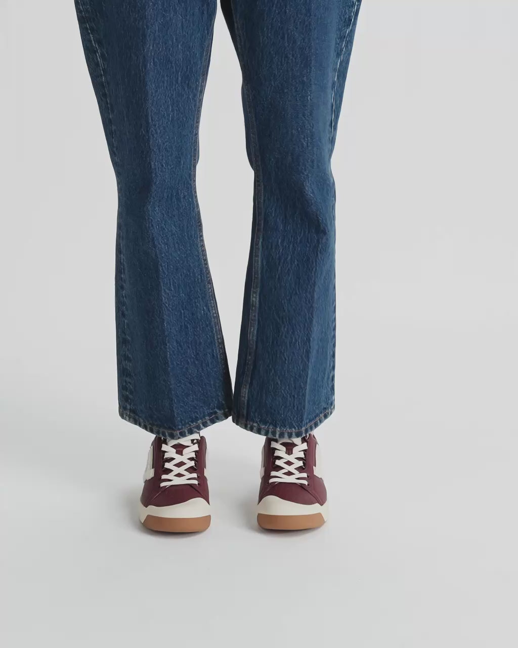 Bally Global - Tennis Collection Sneaker in Heritage Red and Ivory Leather - Burgundy