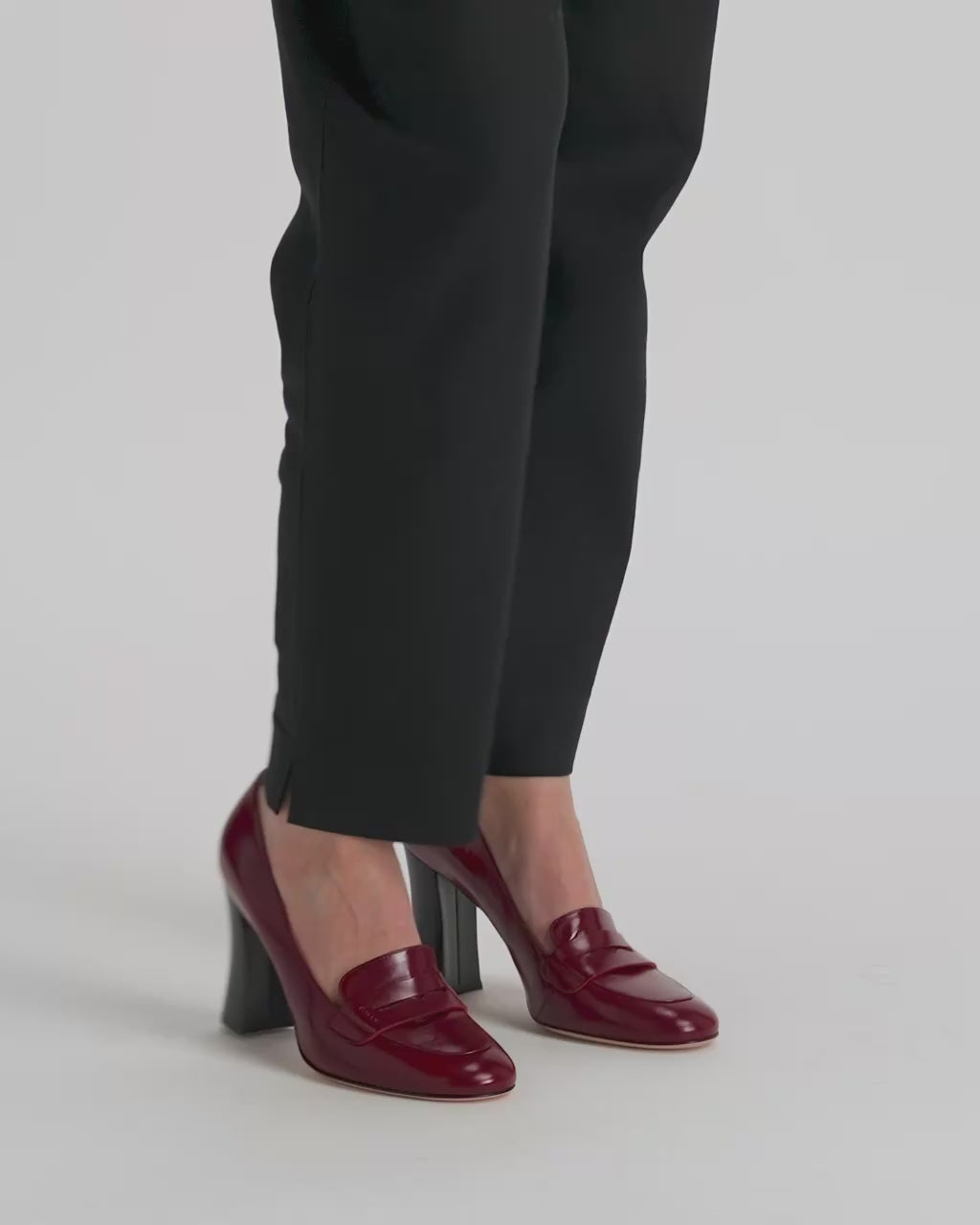 Bally Global - Mocasín Saule de piel rojo rubí - Rojo