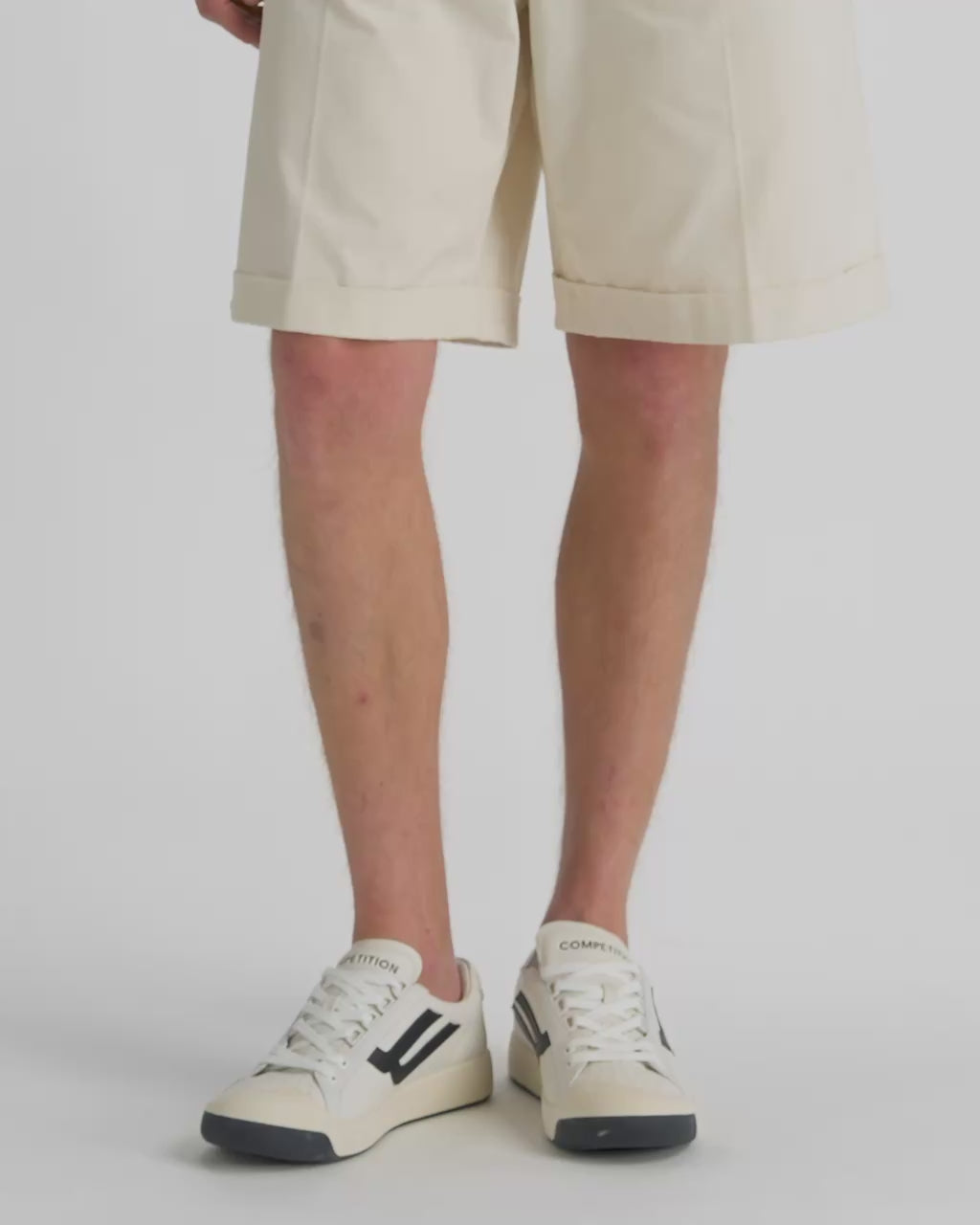 Bally Global - Competition Sneaker in White and Black Leather - White