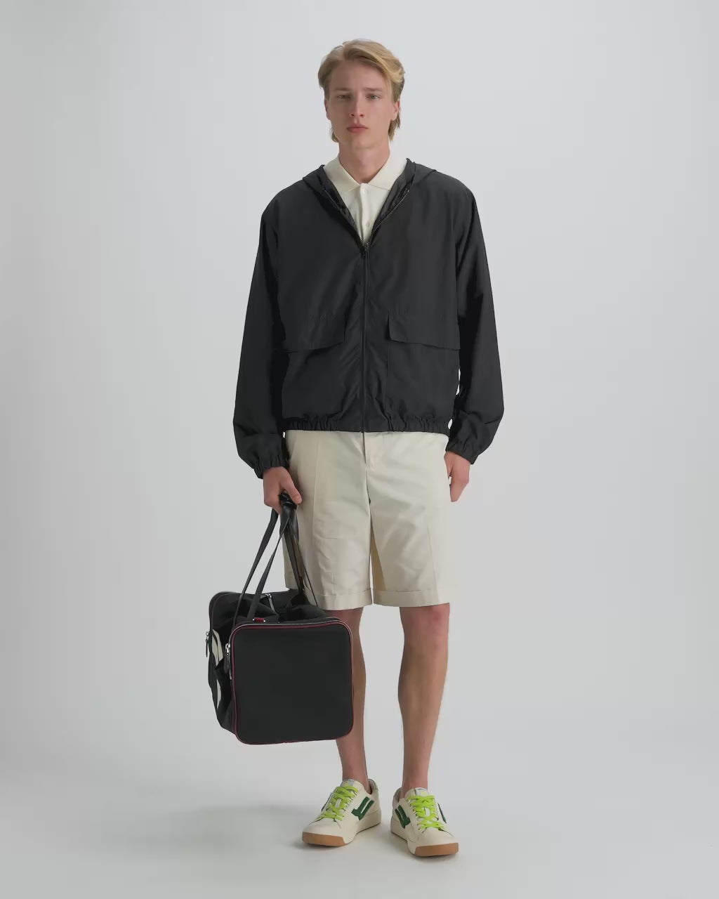 Bally Global - Bolsa de lona Competition en nailon negro - Negro